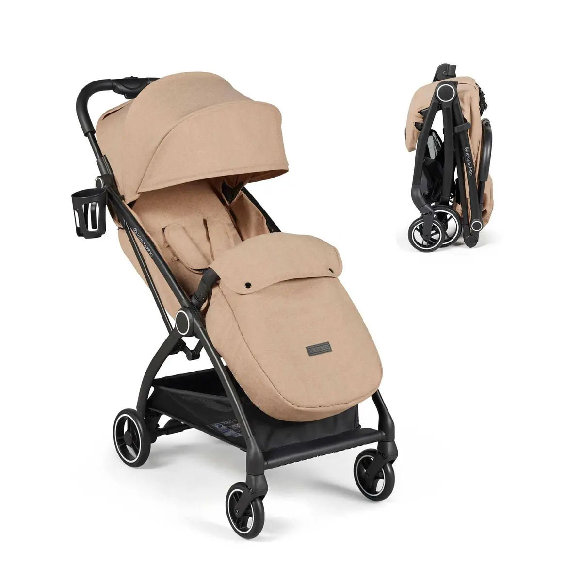 Ickle Bubba Aries Max Autofold Stroller - Biscuit 1