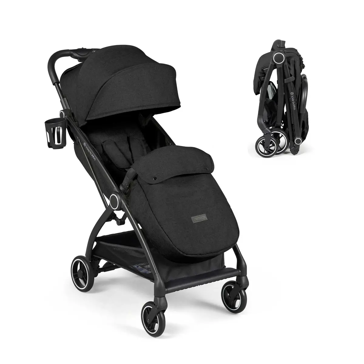 Ickle Bubba Aries Max Autofold Stroller - Black 1