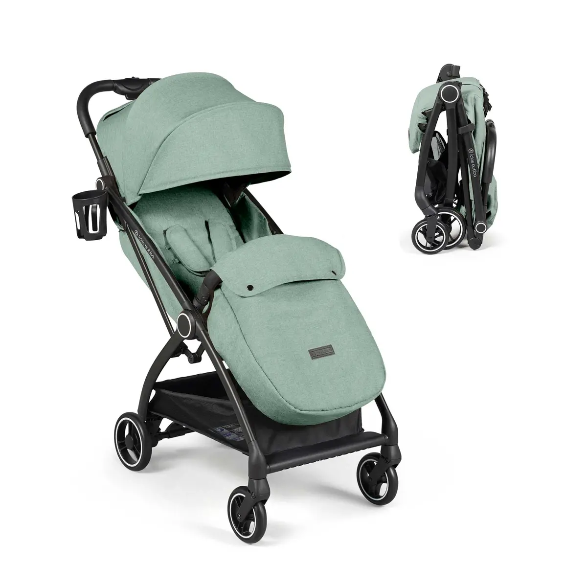 Ickle Bubba Aries Max Autofold Stroller - Sage Green 1