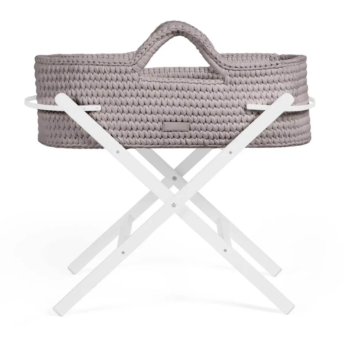 Ickle Bubba Nova Moses Basket & Stand - Tawny/White 1