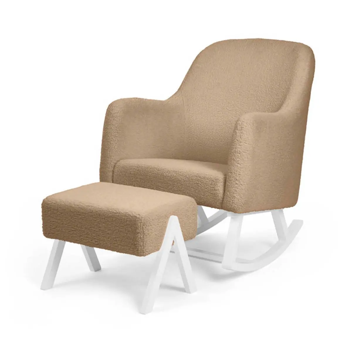 Ickle Bubba Roxby Nursery Chair And Stool - Mocha 1
