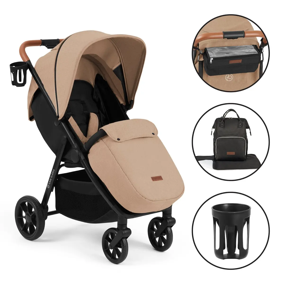 Ickle Bubba Stomp Stride Prime Pushchair - Desert 1