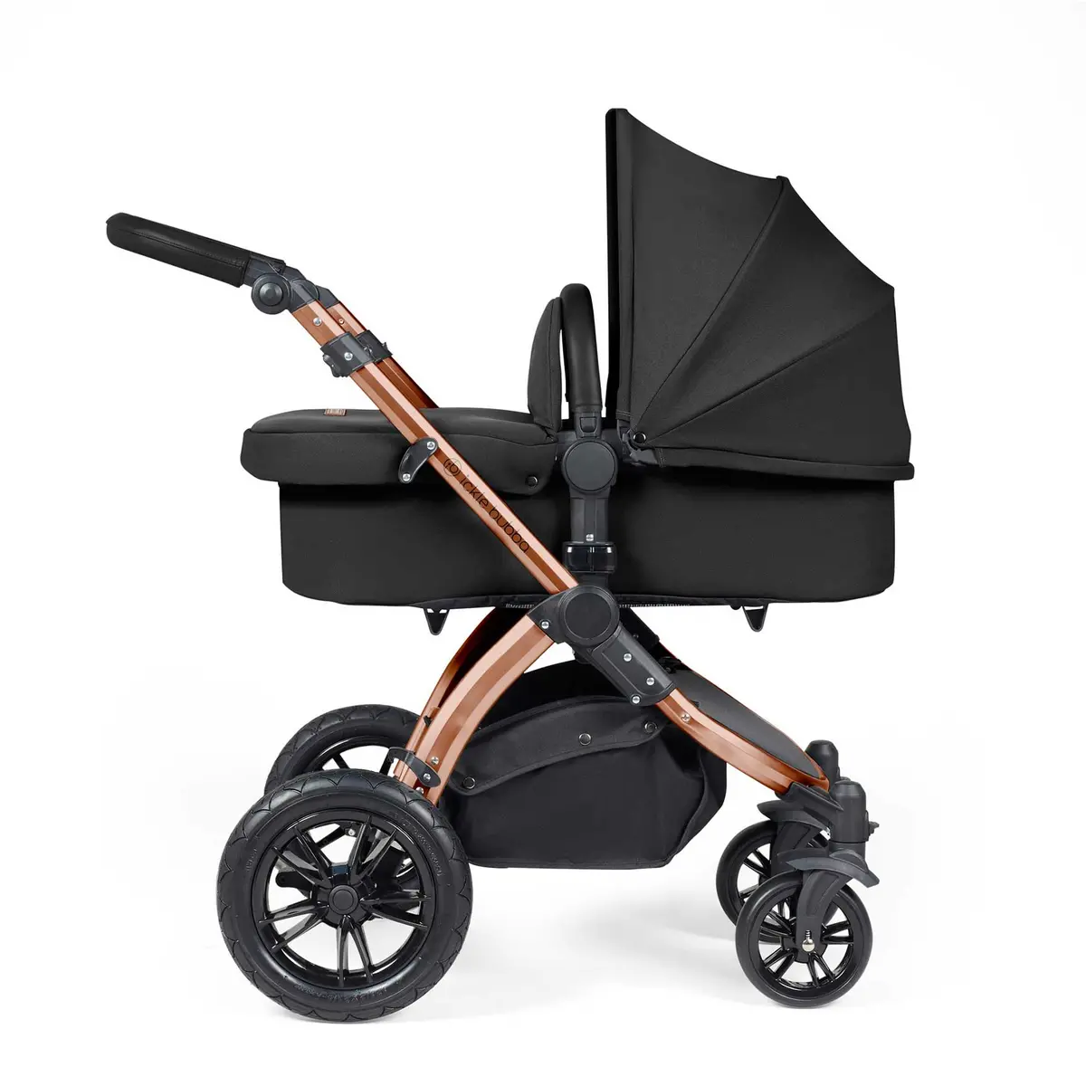 Ickle Bubba Stomp Luxe 2 In 1 Premium Pram - Bronze/Midnight/Black 2