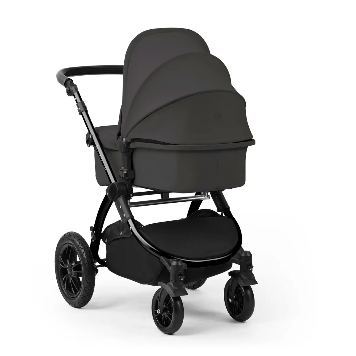 Ickle Bubba Stomp Luxe 12 Piece Travel System With I-Size Nimbus Car Seat & Spin Isofix Base - Charcoal Grey 4