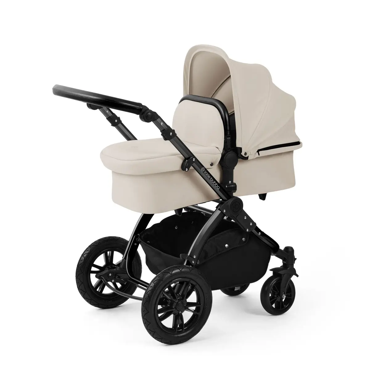 Ickle Bubba Stomp Luxe 12 Piece Travel System With Maxi-Cosi Cabriofix I-Size Car Seat & Isofix Base - Stone 2
