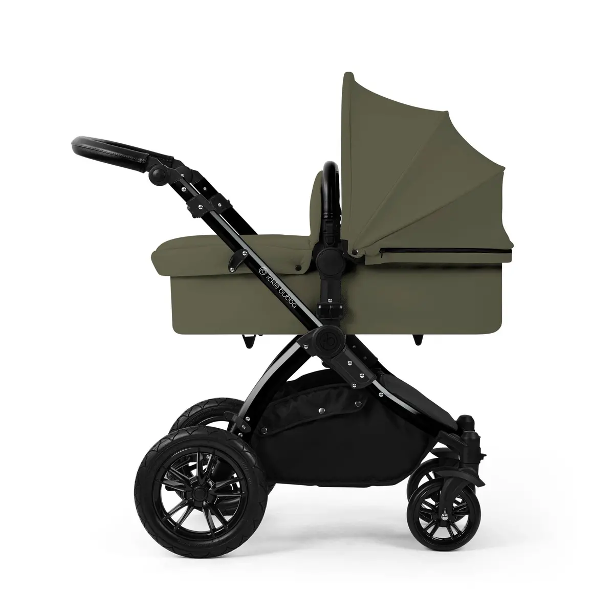 Ickle Bubba Stomp Luxe 12 Piece Travel System With Maxi-Cosi Cabriofix I-Size Car Seat & Isofix Base - Woodland 3