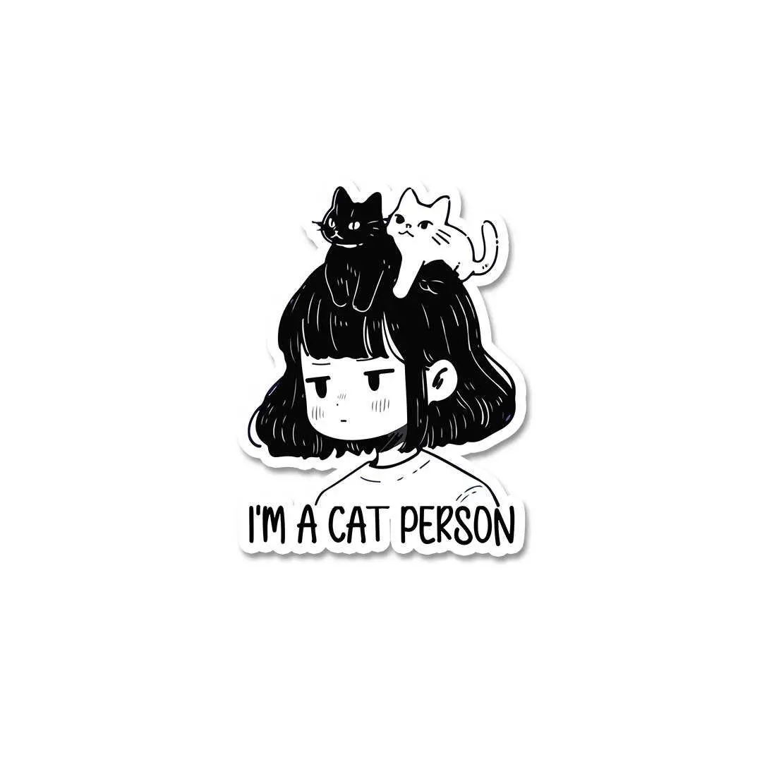 I'm A Cat Person Sticker 2