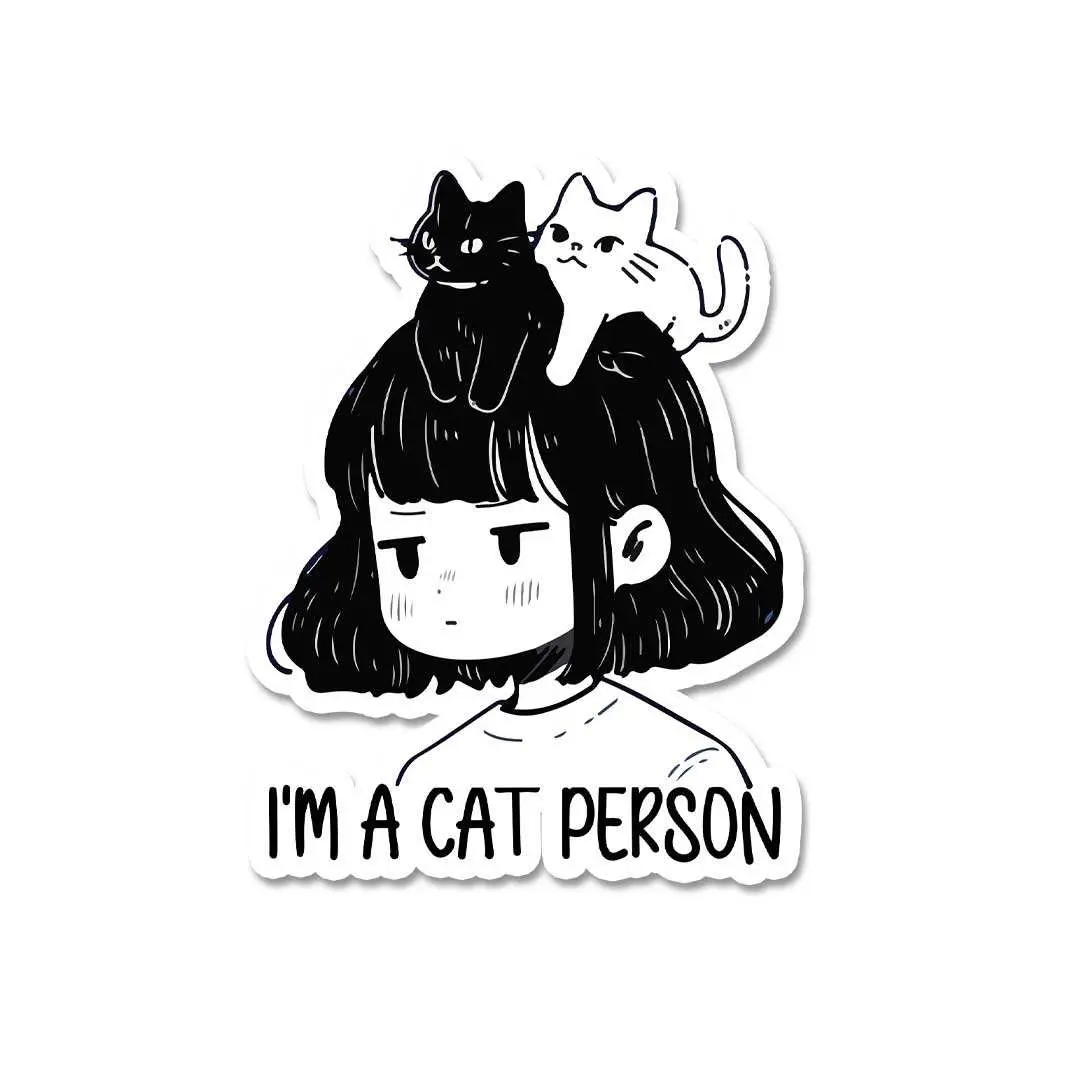 I'm A Cat Person Sticker 1