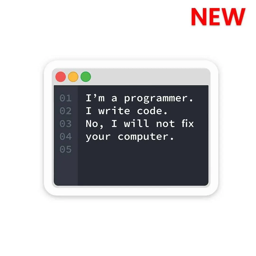 I'm A Programmer Sticker 1