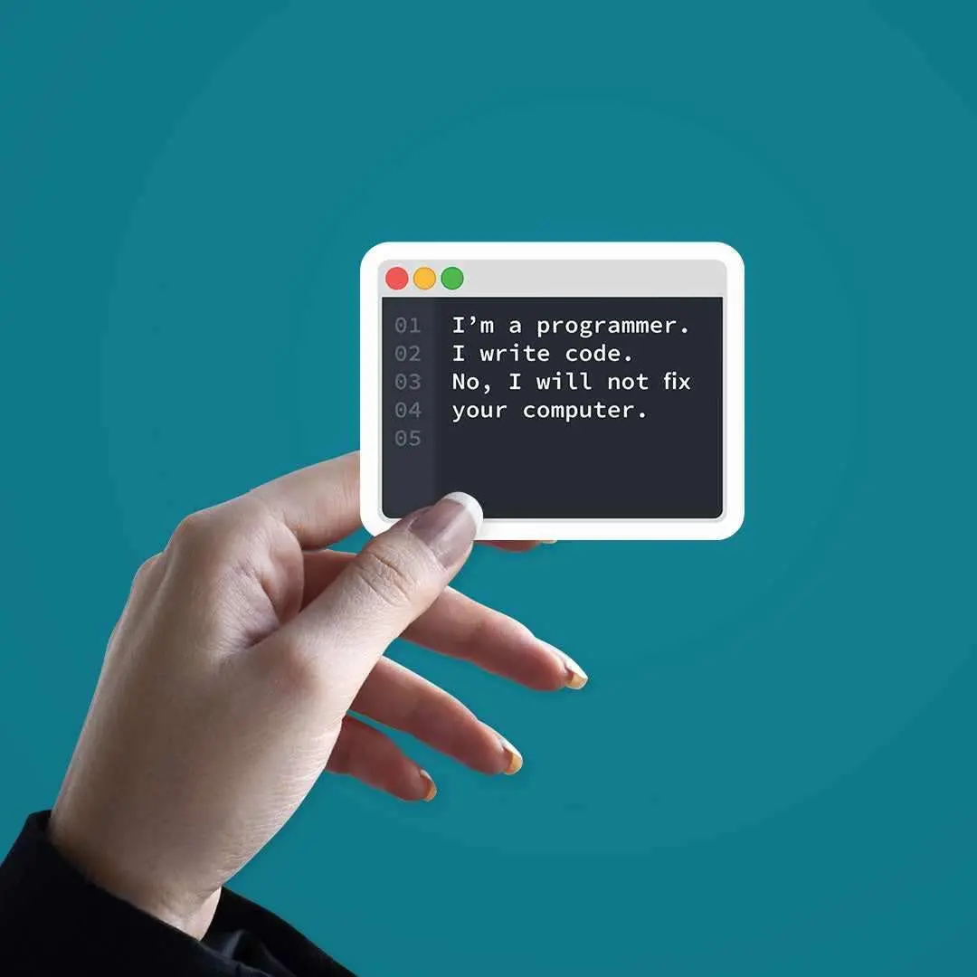 I'm A Programmer Sticker 2