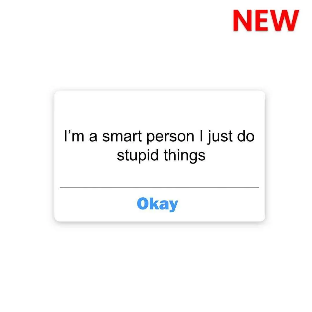 I'm A Smart Person Sticker 1