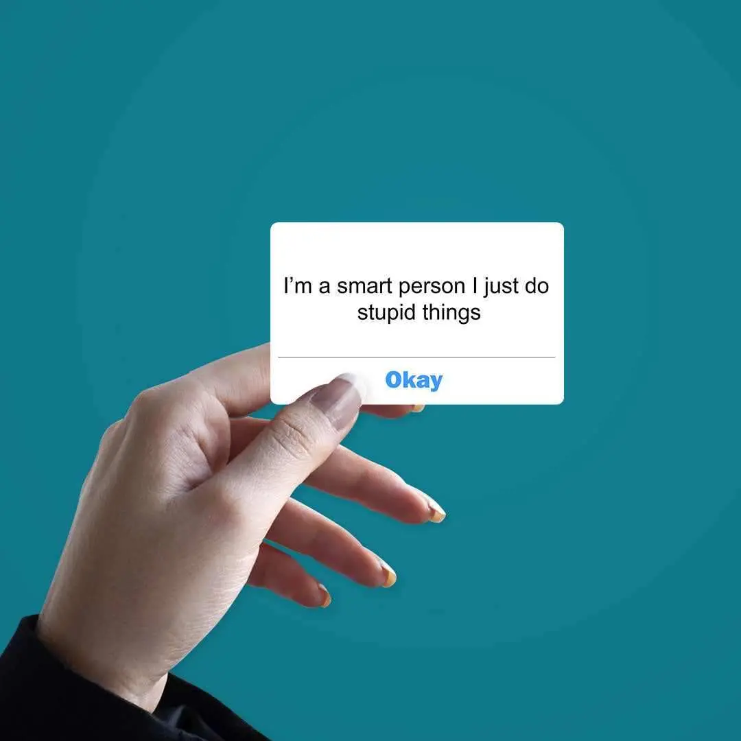 I'm A Smart Person Sticker 2