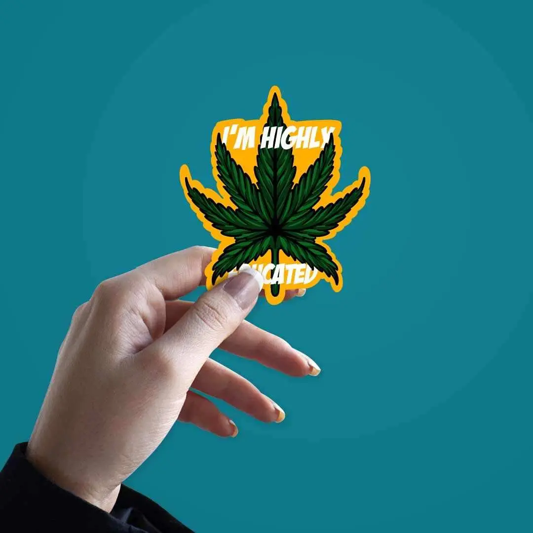 I'm Highly Educated Sticker 2