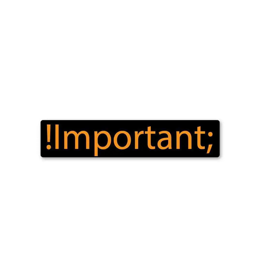 !Important Sticker 1
