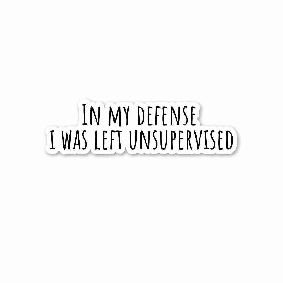 In My Defense Sticker 1