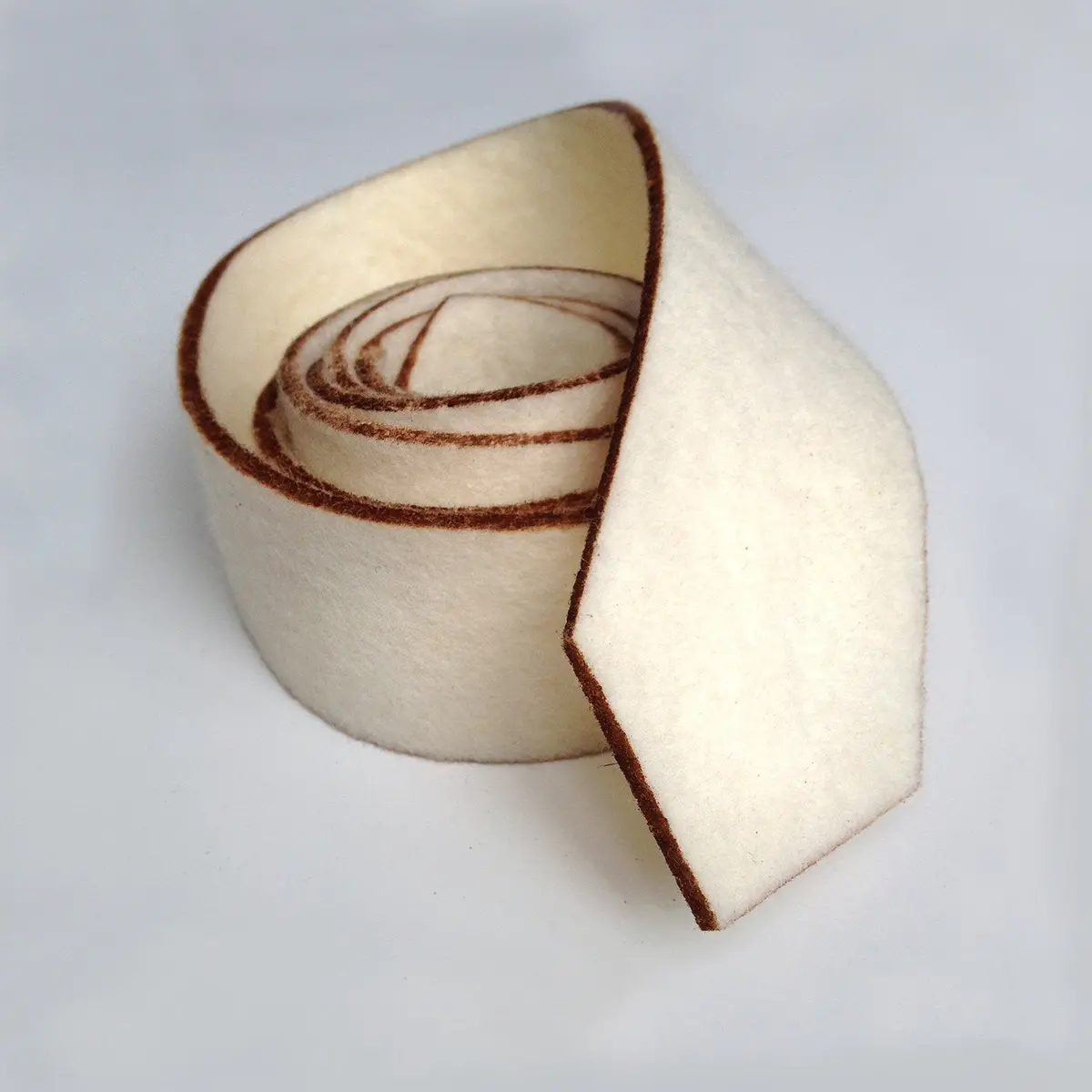 Ivory Industrial Felt Necktie 1