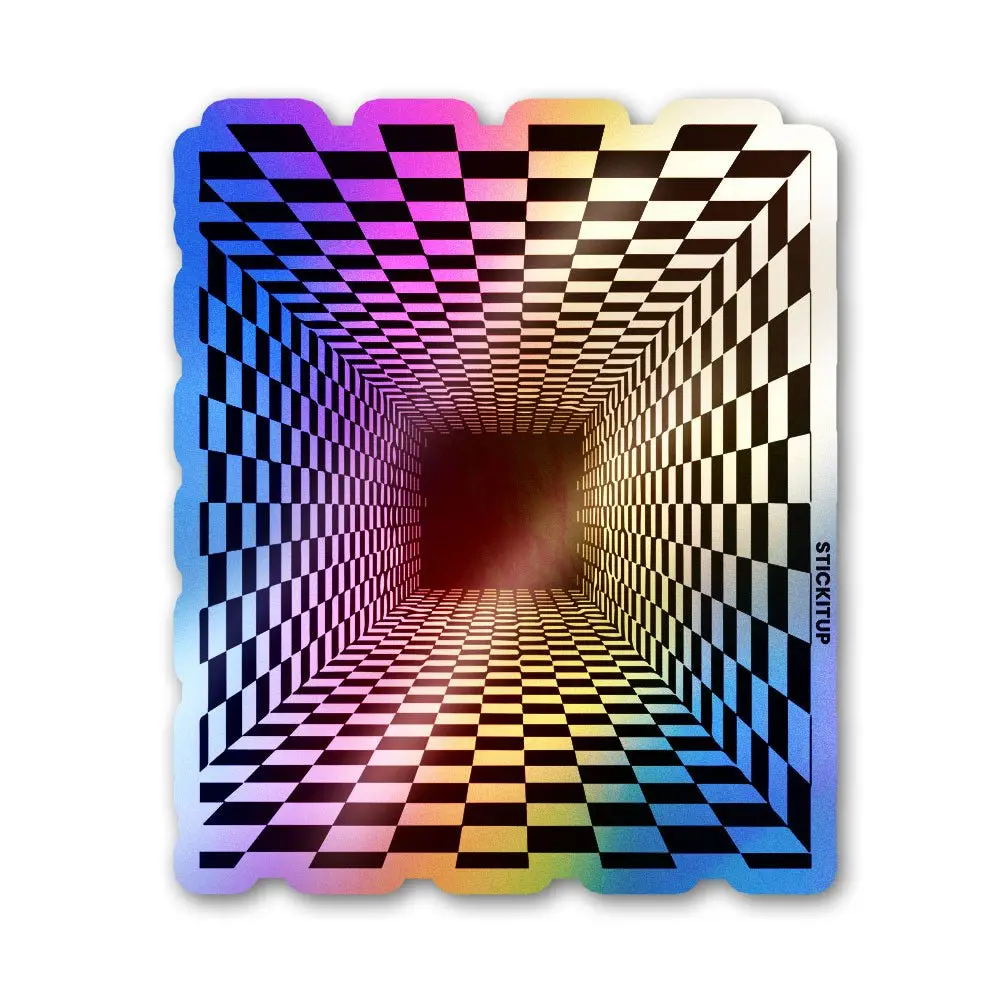 Infinite Checkers Holographic Stickers 1
