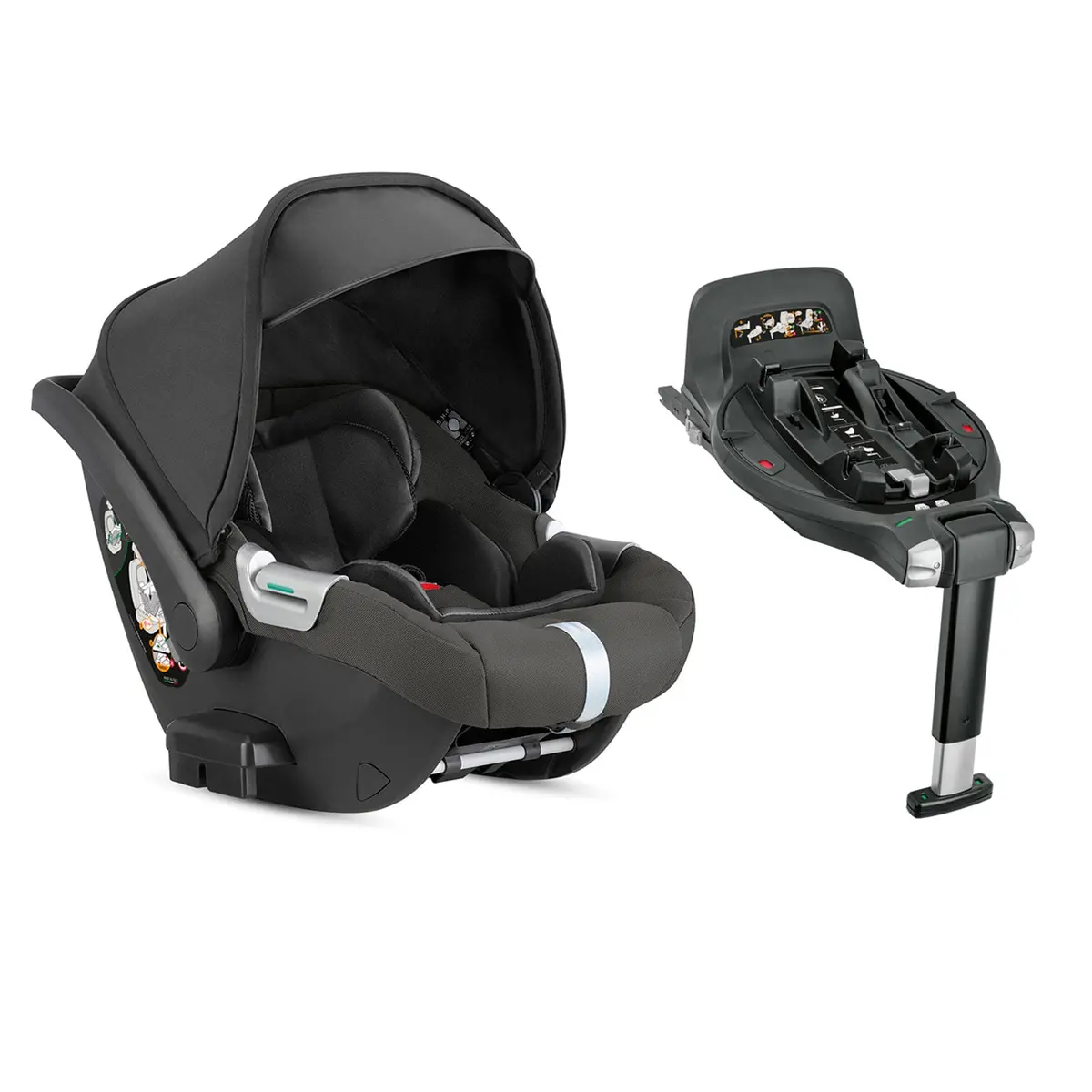 Inglesina Aptica Xt Darwin Infant Recline Car Seat - Magnet Grey 2