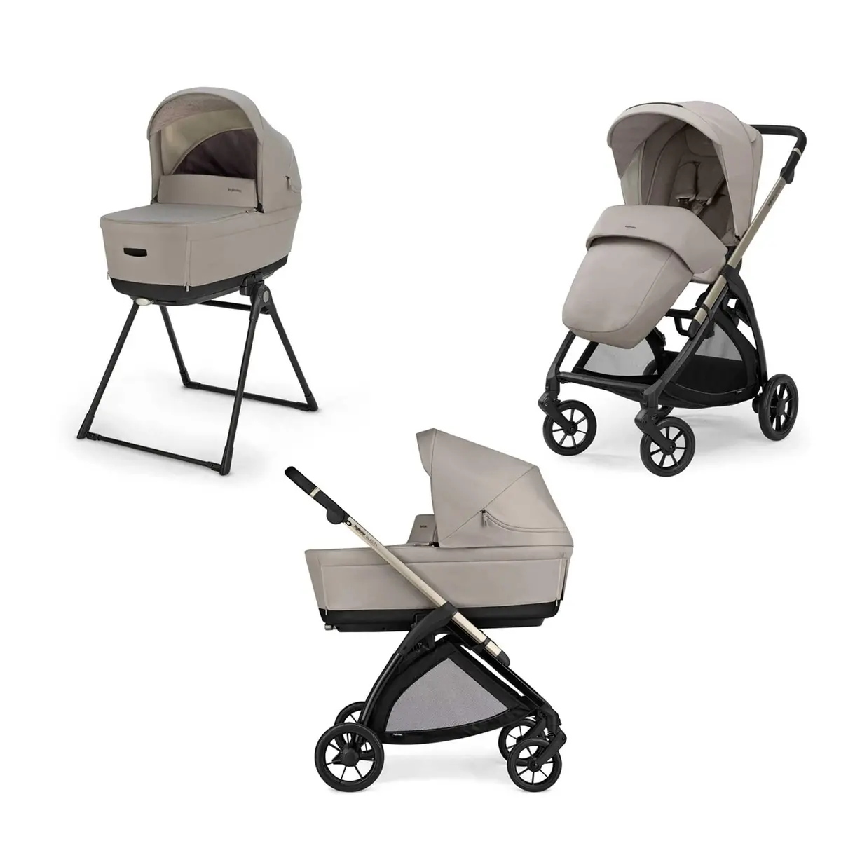 Inglesina Electa Duo Travel System - Battery Beige 1