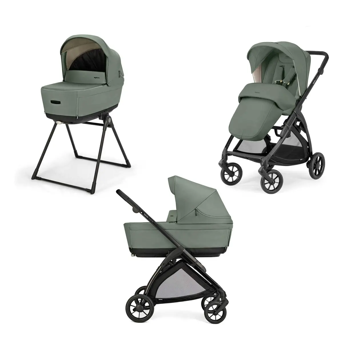 Inglesina Electa Duo Travel System - Murray Green 1