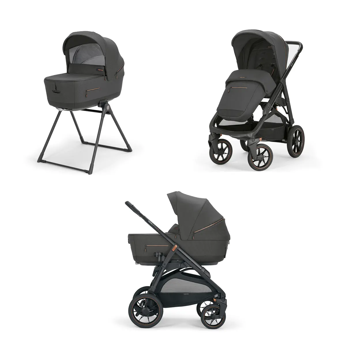 Inglesina Aptica Xt Travel System Quattro - Magnet Grey 1