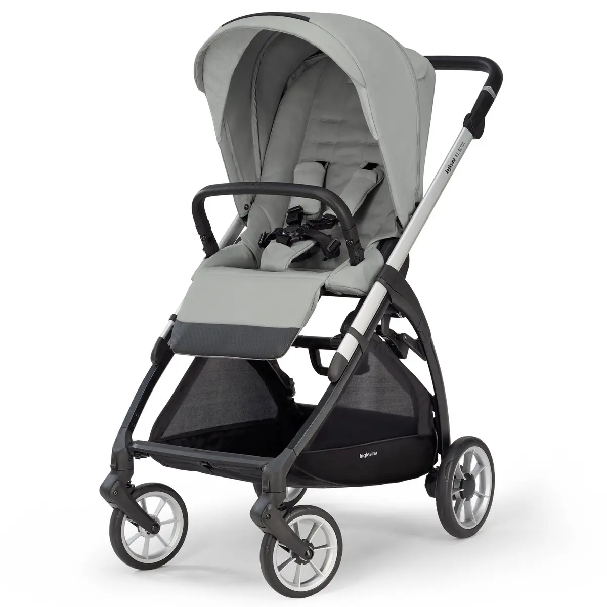Inglesina Electa System Quattro In Greenwich Silver With Darwin Car Seat And I-Size 360 Base 2