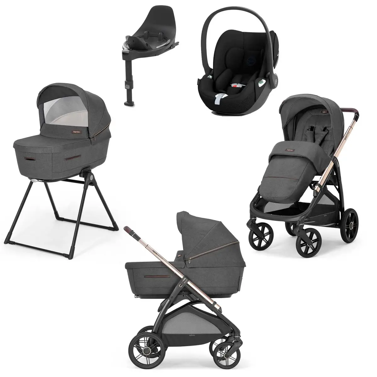 Inglesina Aptica Quattro Cybex Travel System - Velvet Grey 2