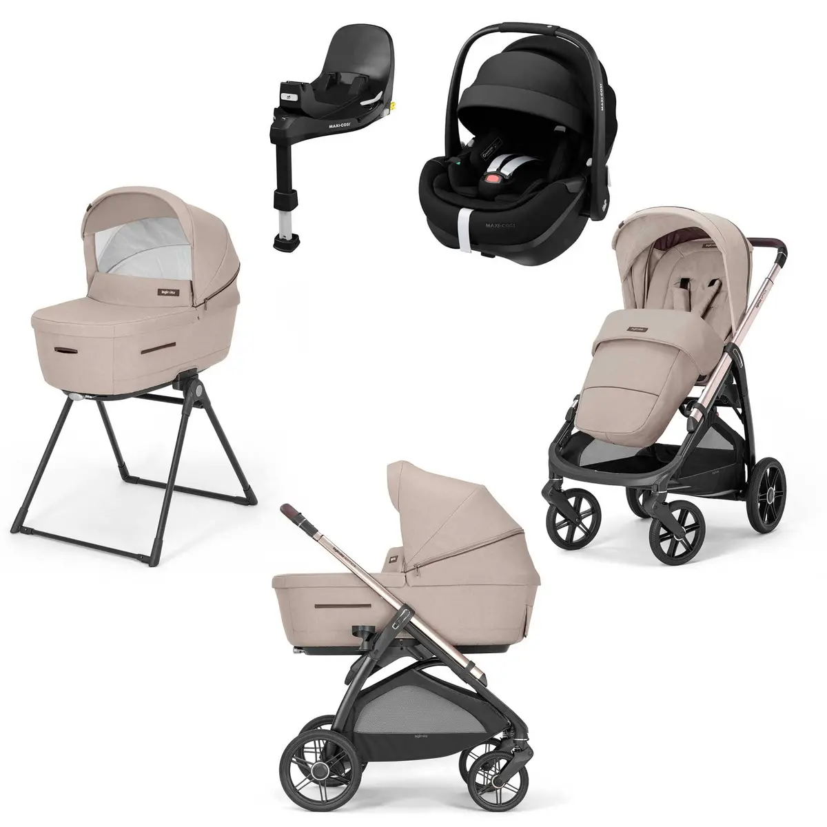 Inglesina Aptica Quattro Maxi-Cosi Travel System - Pashmina Beige 1