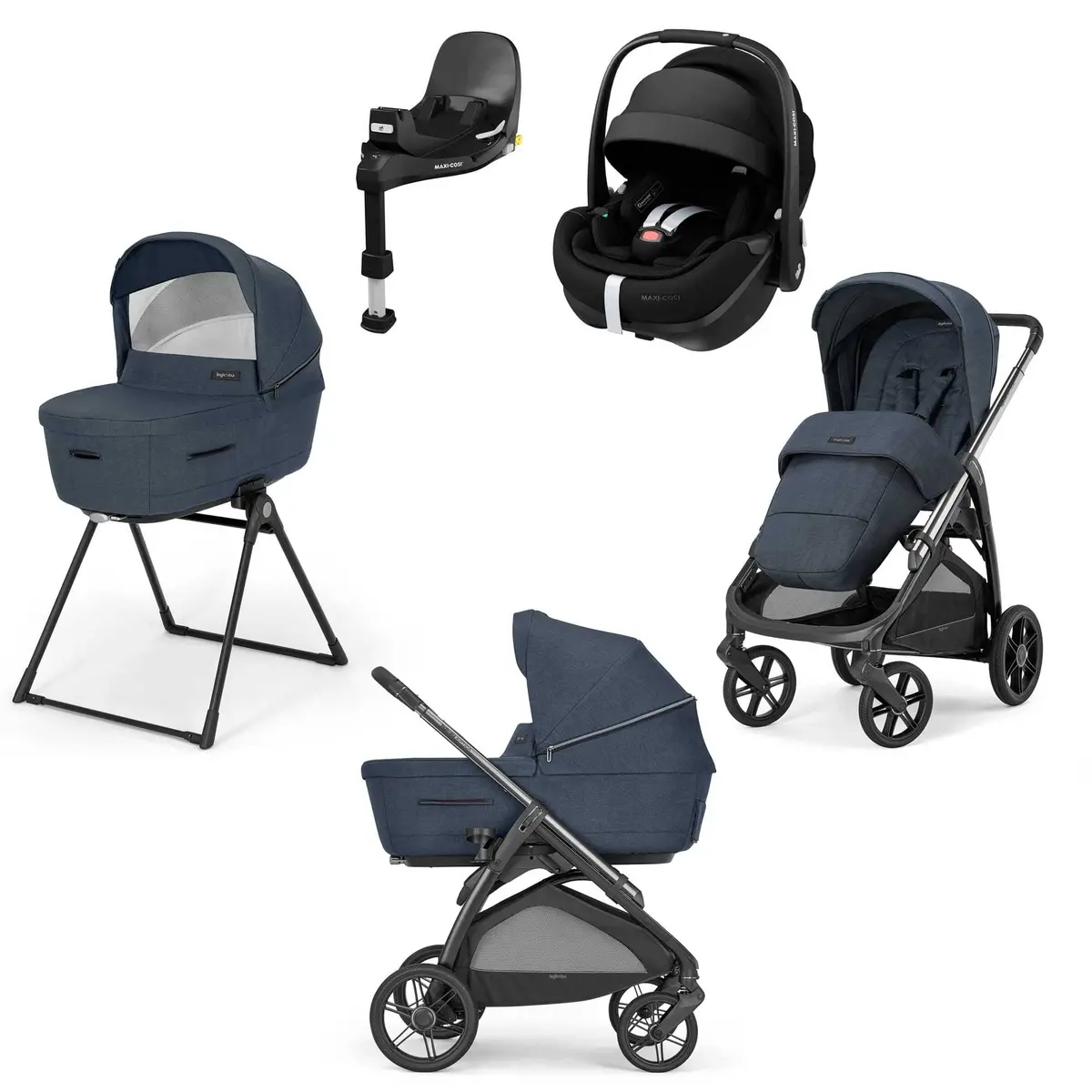 Inglesina Aptica Quattro Maxi-Cosi Travel System - Resort Blue 1