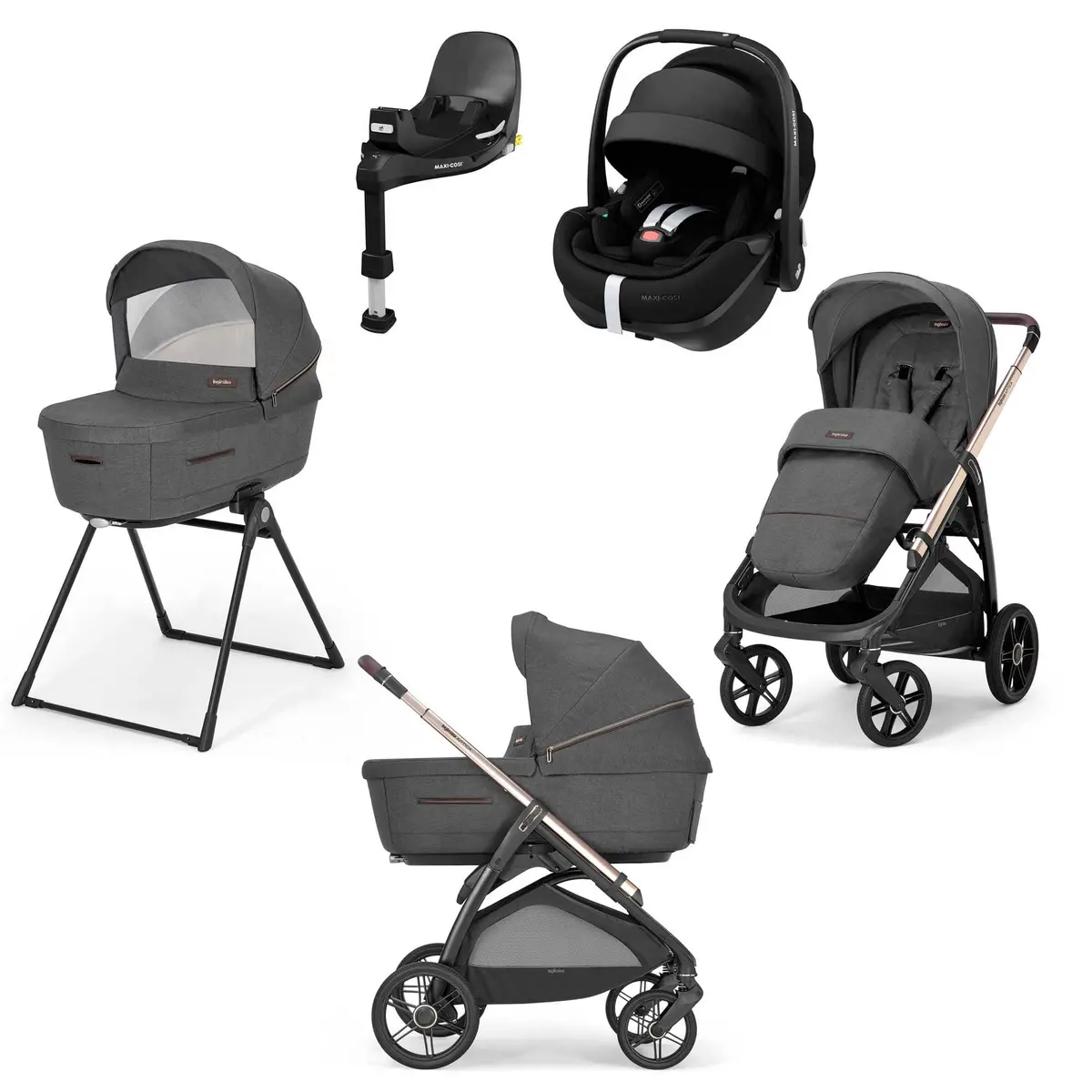 Inglesina Aptica Quattro Maxi-Cosi Travel System - Velvet Grey 1