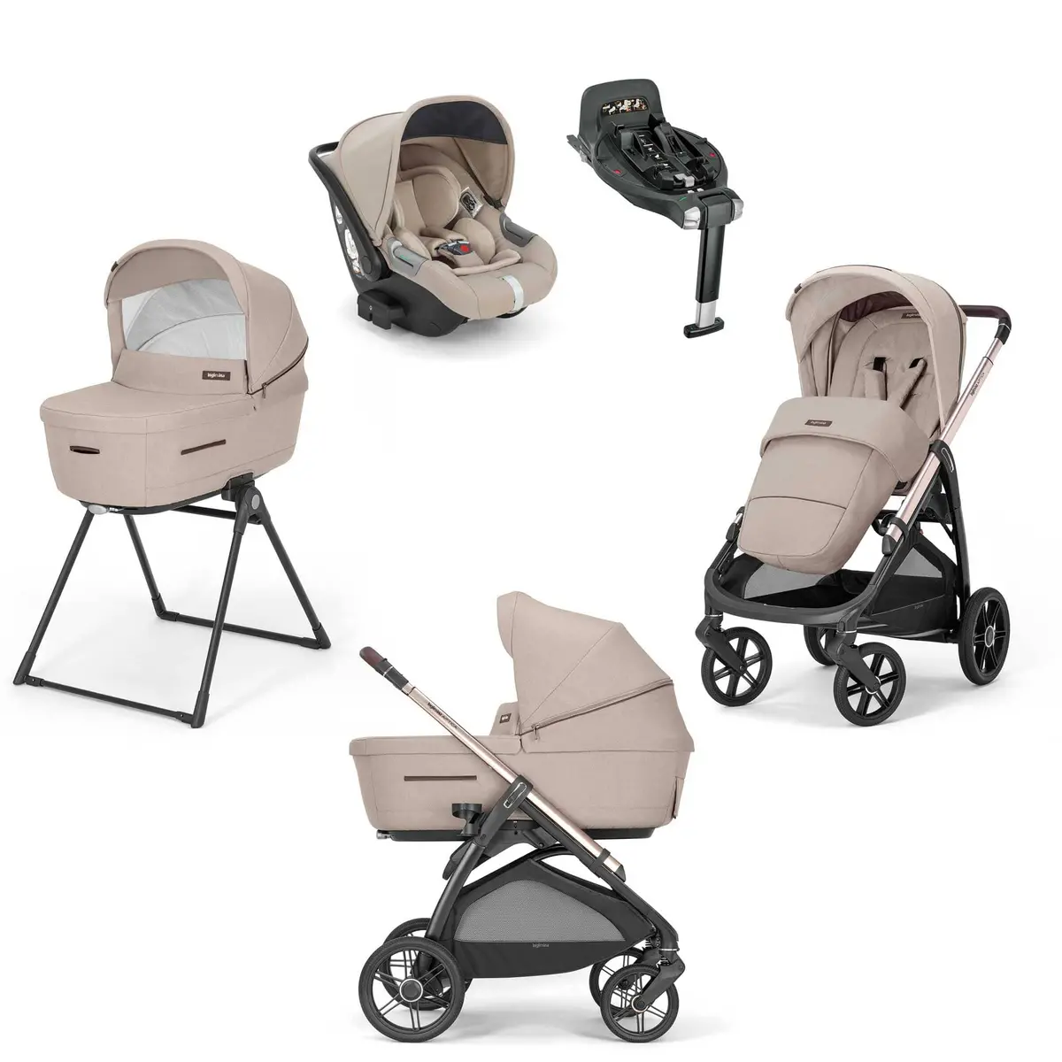 Inglesina Aptica Quattro Travel System - Pashmina Beige 1