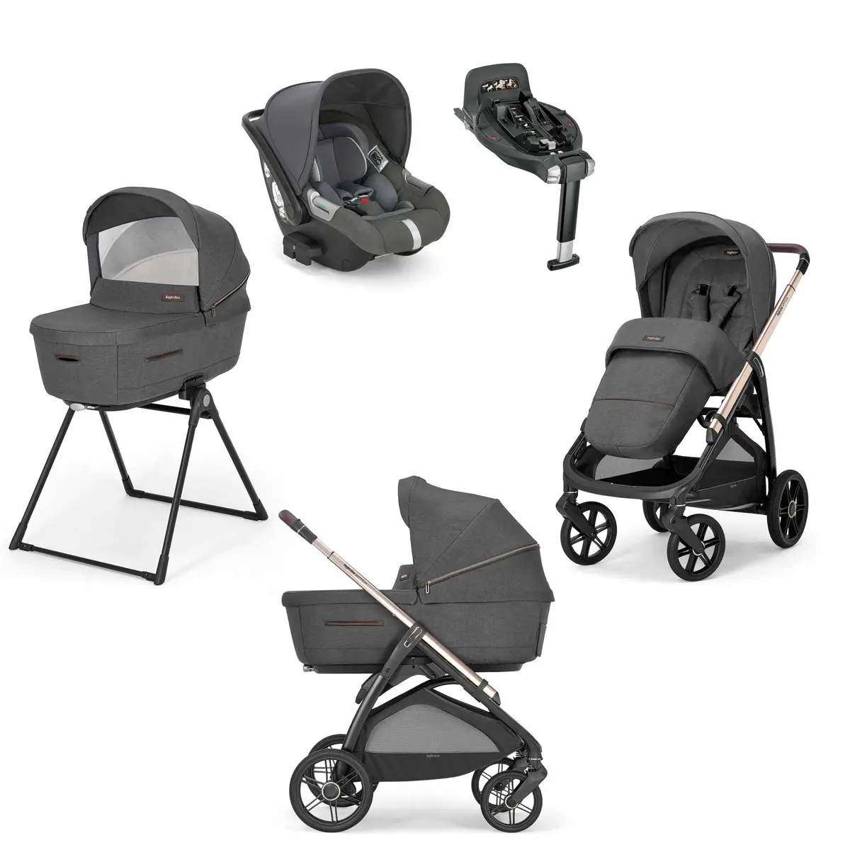 Inglesina Aptica Quattro Travel System - Velvet Grey 1