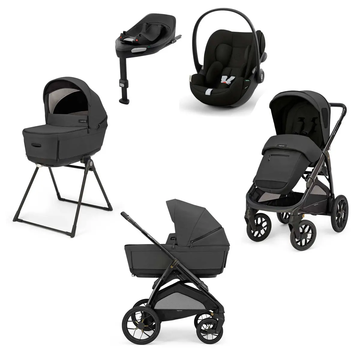 Inglesina Aptica Xt Quattro Cybex Travel System - Magnet Grey 1