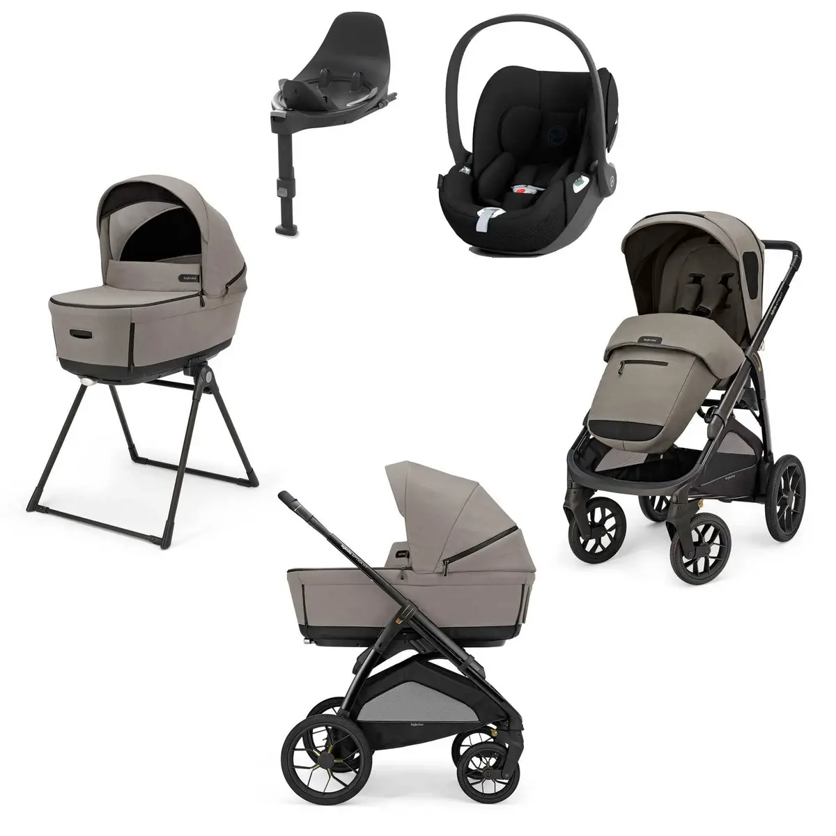 Inglesina Aptica Xt Quattro Cybex Travel System - Tundra Beige 2