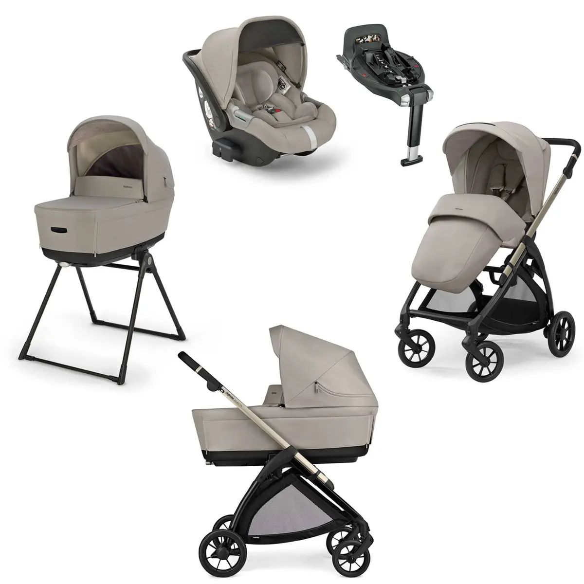 Inglesina Electa Quattro Travel System - Battery Beige 1