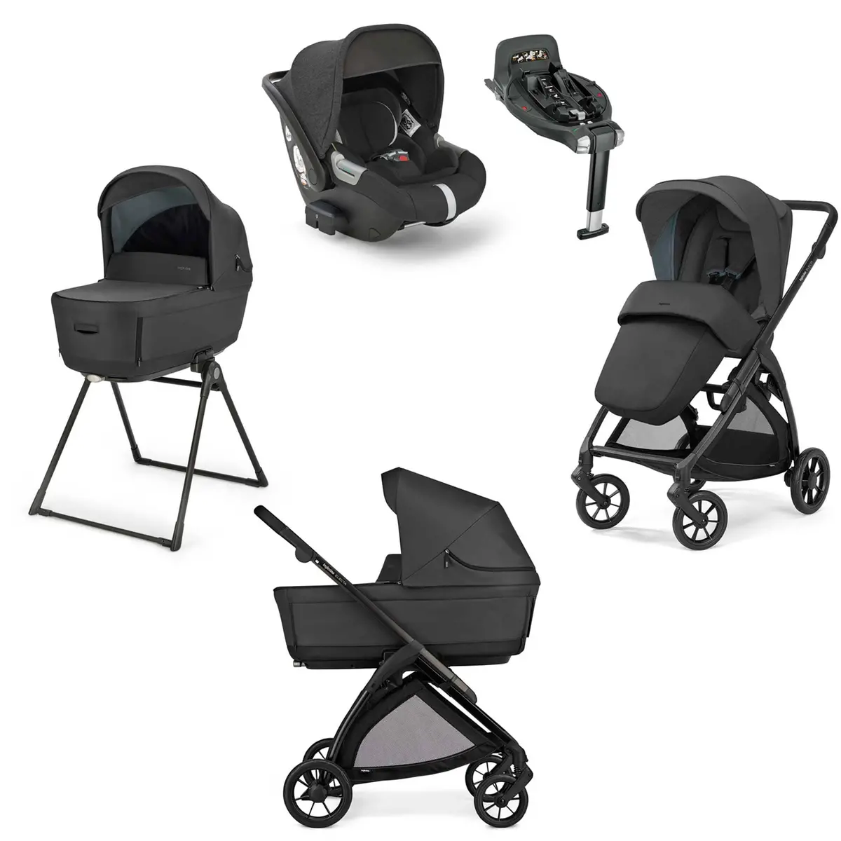 Inglesina Electa Quattro Travel System - Upper Black 1