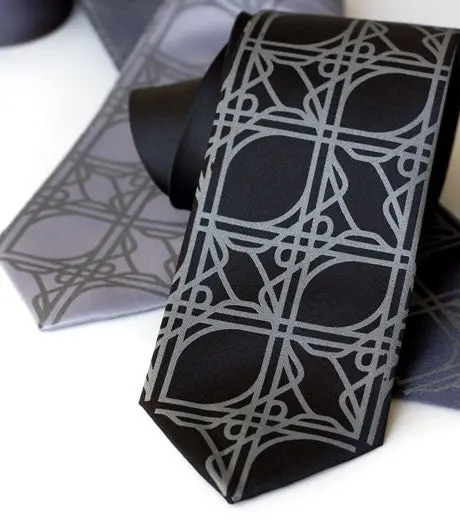 Intersection Knot Silk Necktie 2