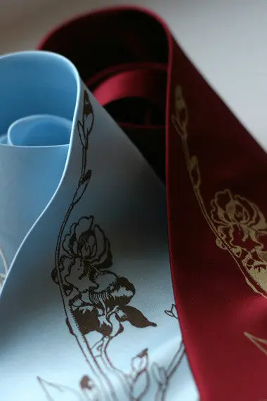 Iris Silk Necktie 1