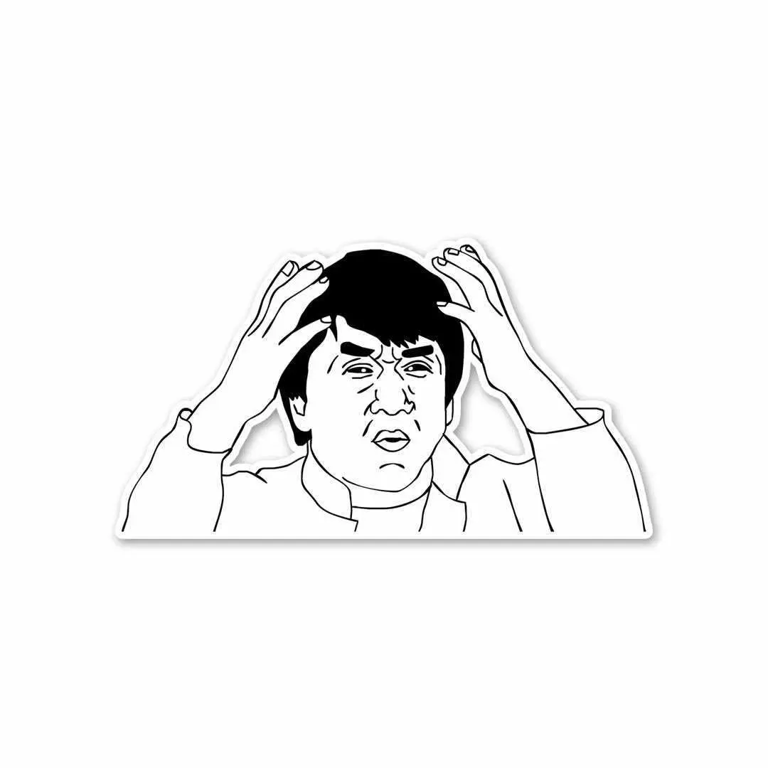 Jackie Chan Says What? Sticker 1