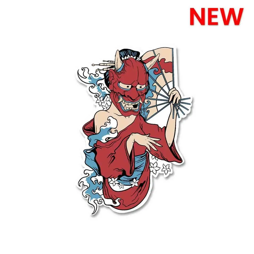 Japanese Women With Mask Sticker 1