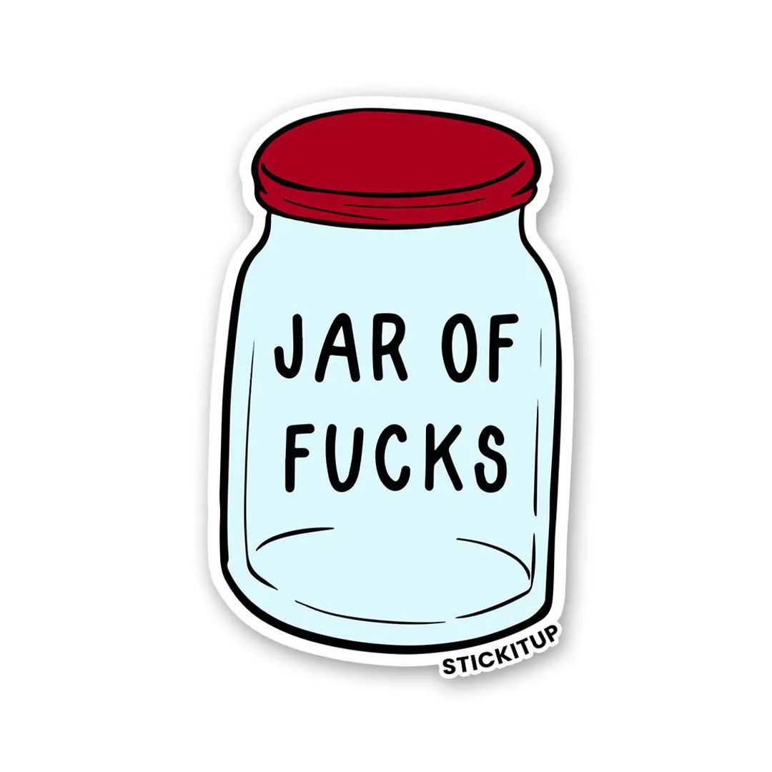 Jar Of Fucks Sticker 1