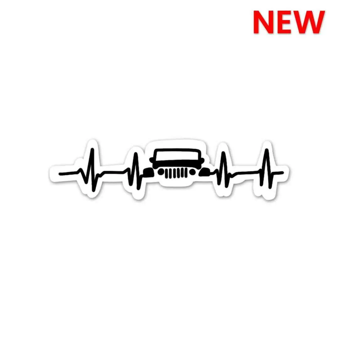 Jeep Heartbeat Sticker 1