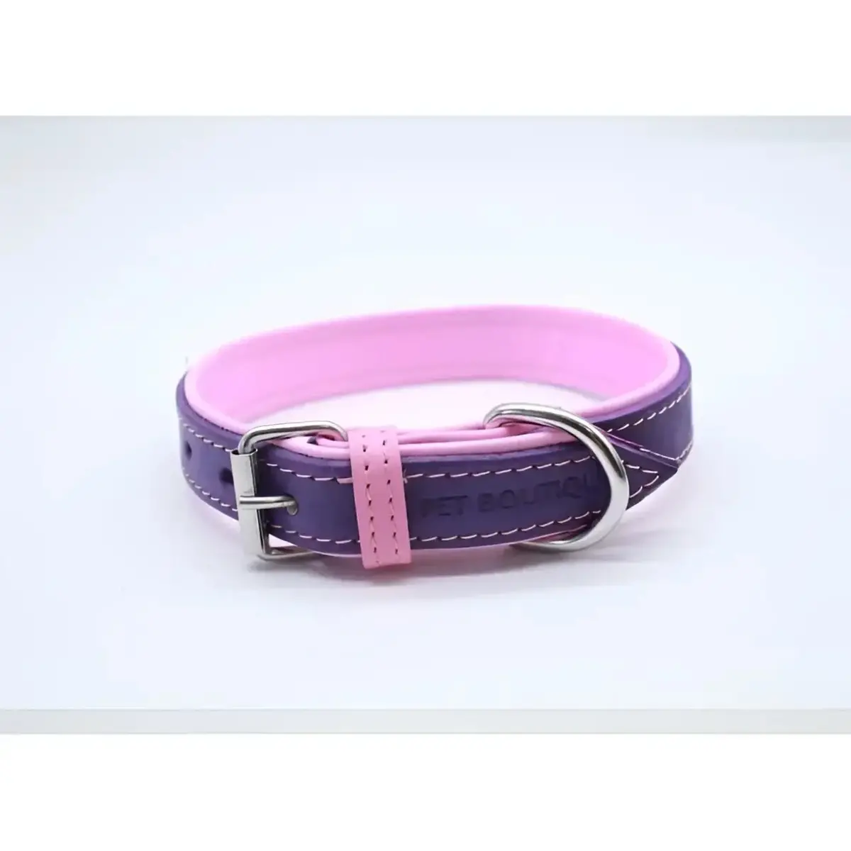 Jet Line Set In Pelle Melanzana & Rosa 5