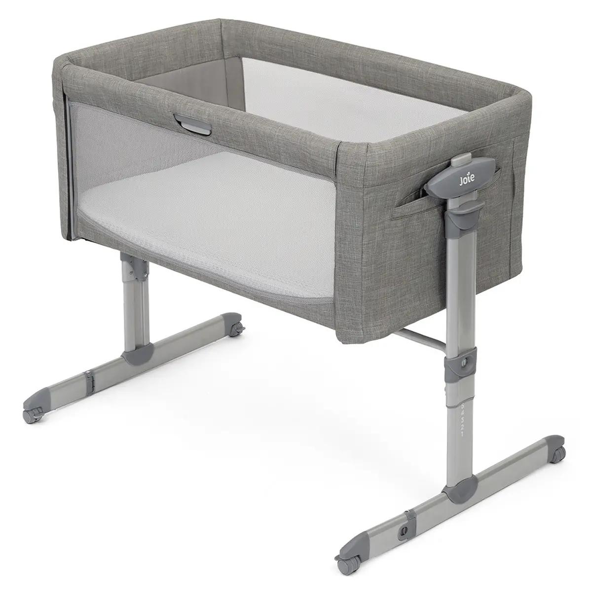 Joie Roomie Glide Side-Sleeping Crib Foggy Grey 1
