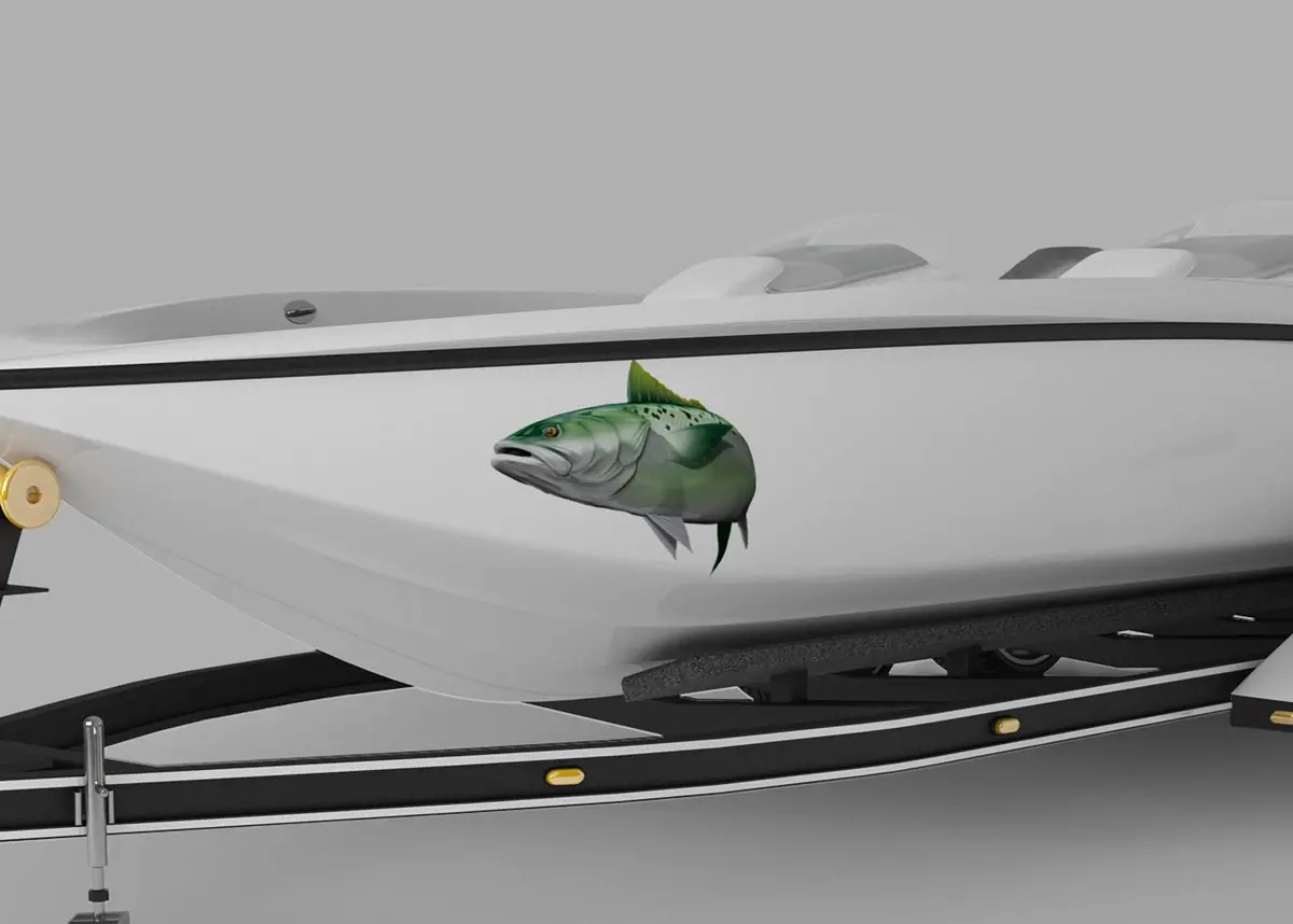 Dynamic Kahawai Fish Decal – Premium Vinyl Graphics For Boats 1