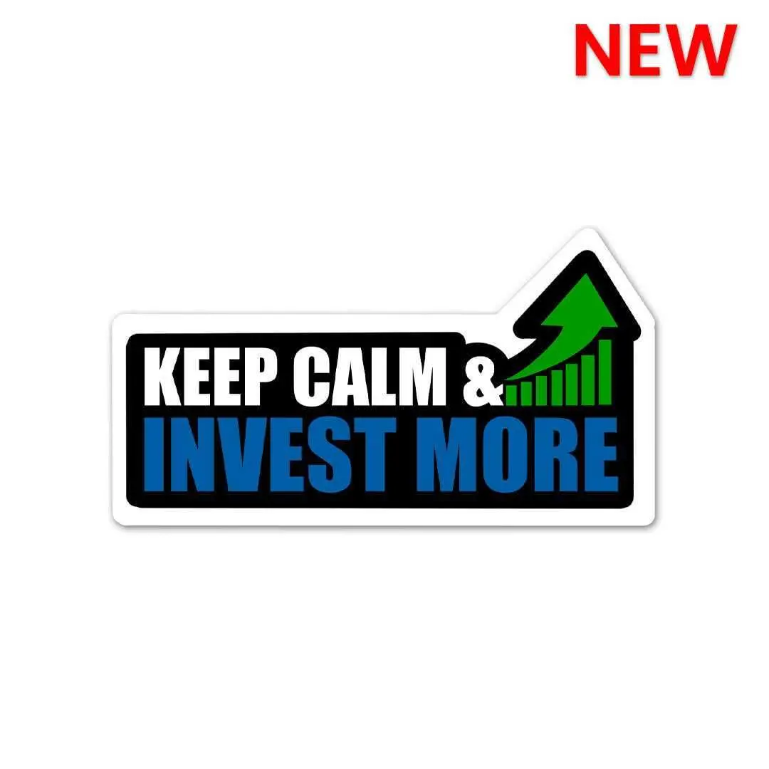 Keep Calm Invest More Sticker 1