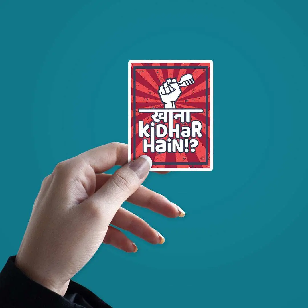 Khana Kidhar Hai Sticker 2