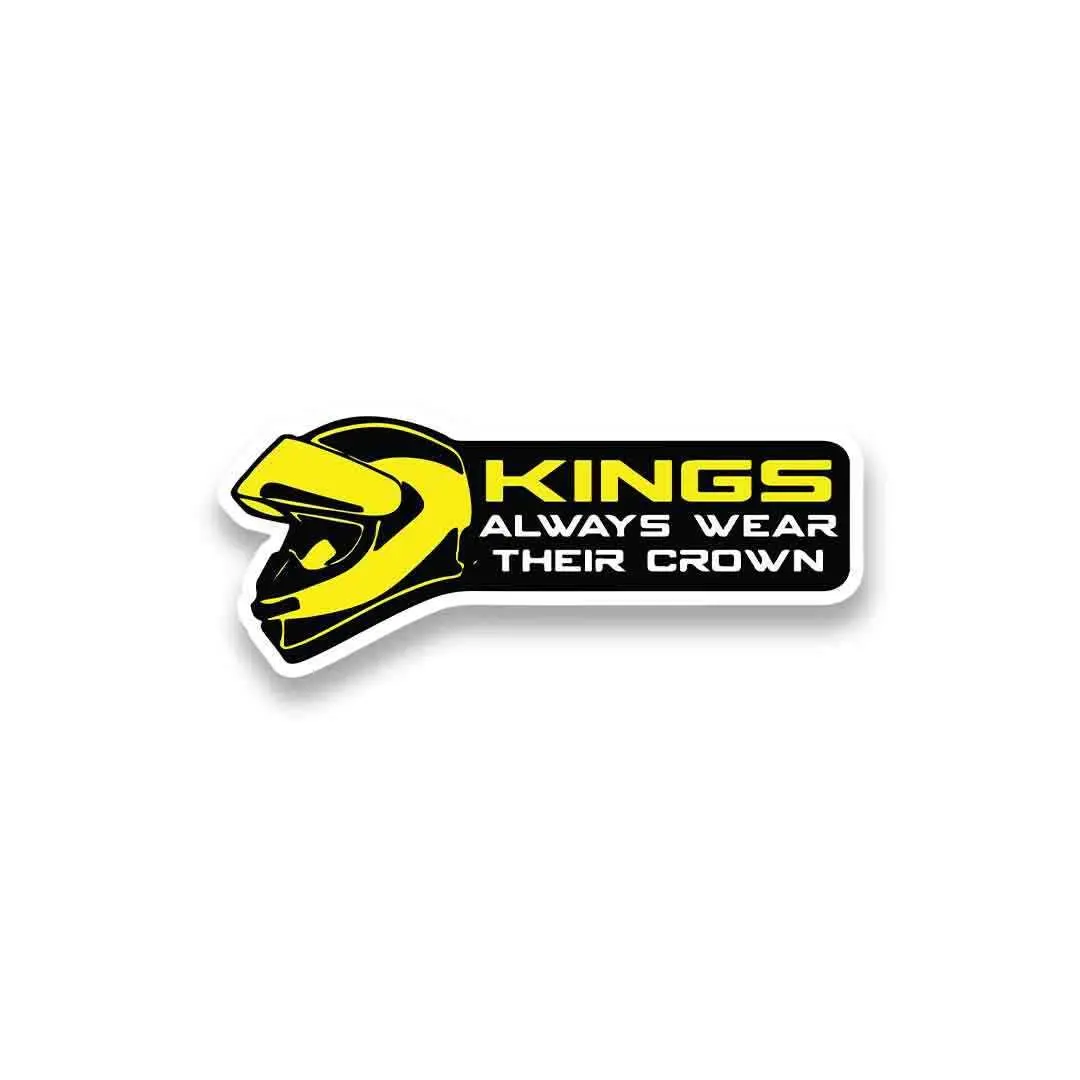 Kings Always Wear Their Crown Sticker 2