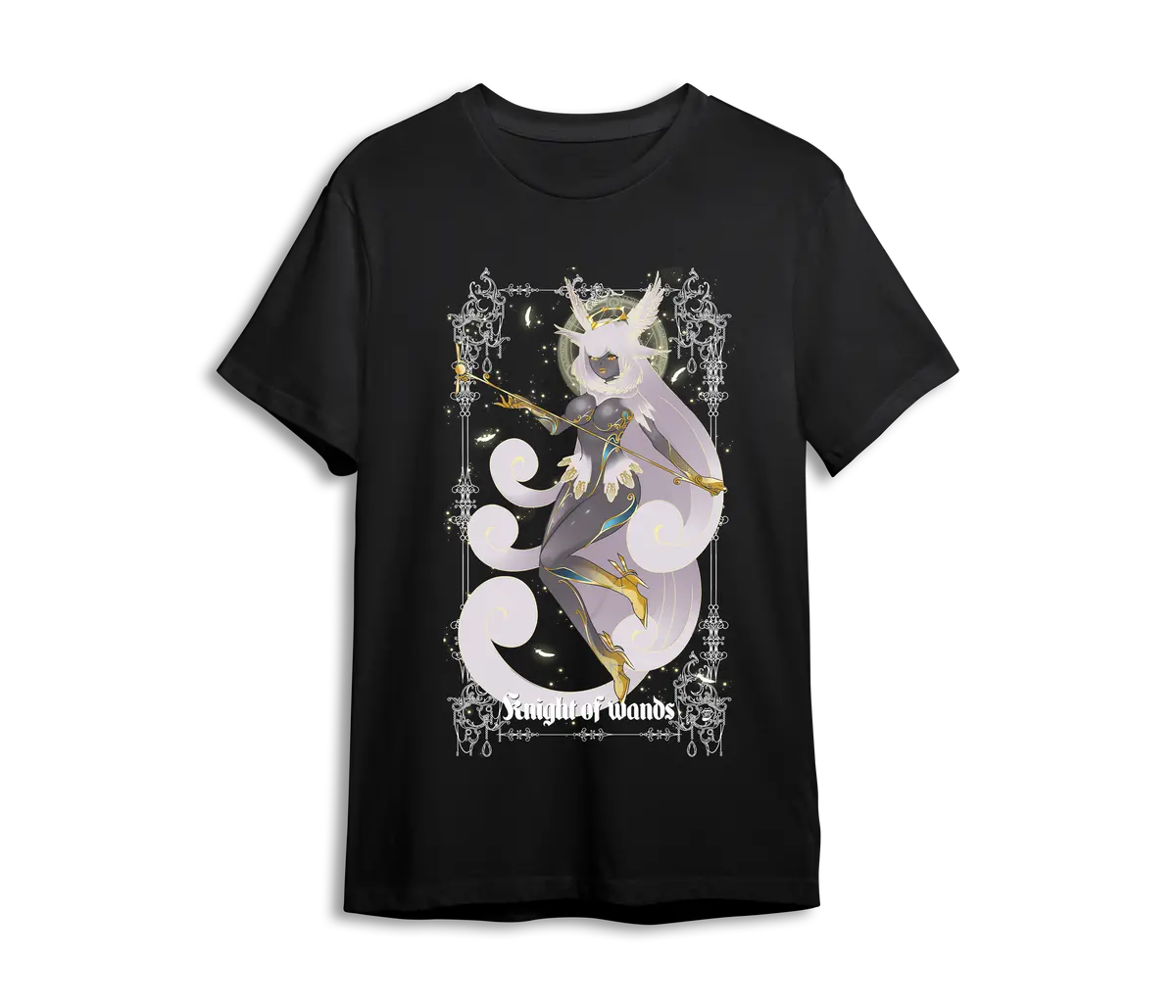 Knight Of Wands Tarot T-Shirt 1