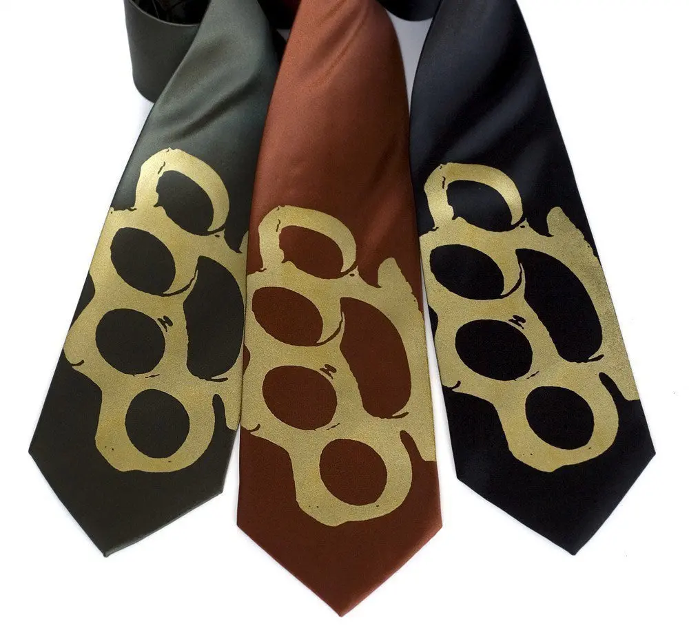 Knuckle Sandwich Microfiber Necktie 1